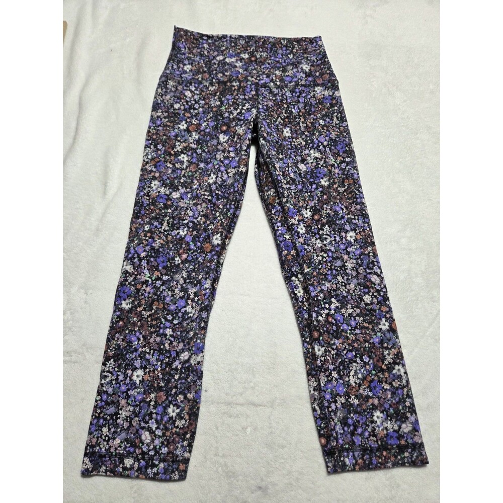 Lululemon Align High-Rise Crop  21" Leggings - Nulu -  Flower Burst - Size 6